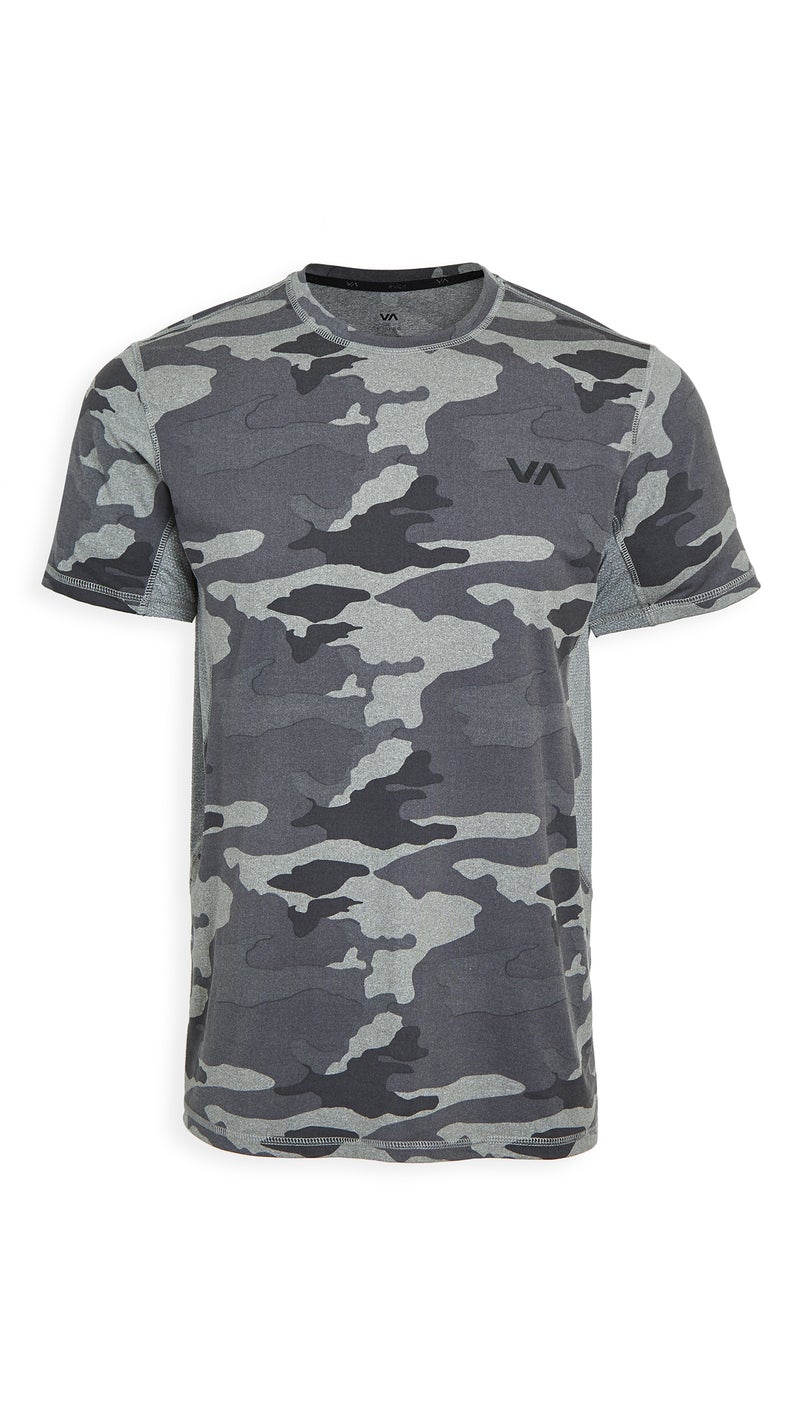 RVCA mens Sport Vent Short Sleeve Crew Neck Pocket T-shirt T Shirt, Camo, Large US - Image 1